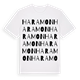 White t-shirt med Haramon ordlek t-shirt