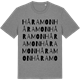 Mid Heather Gray t-shirt med Håramon ordlek t-shirt