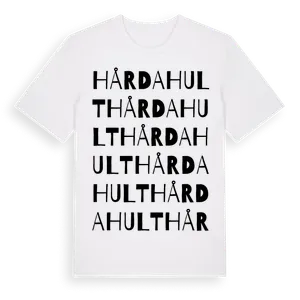 Hårdahult ordlek t-shirt – ekologisk bomull t-shirt från Pinshirt