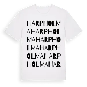 Harpholma ordlek t-shirt – ekologisk bomull t-shirt från Pinshirt