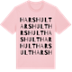 Pink Cotton t-shirt med Harshult ordlek t-shirt
