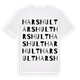 White t-shirt med Harshult ordlek t-shirt