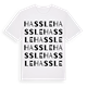 White t-shirt med Hassle ordlek t-shirt