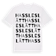 Hassleslätt ordlek t-shirt