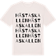 Vintage White t-shirt med Hästaskallen ordlek t-shirt