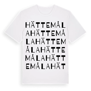 Hättemåla ordlek t-shirt – ekologisk bomull t-shirt från Pinshirt