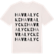 Vintage White t-shirt med Havralycke ordlek t-shirt