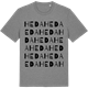 Mid Heather Gray t-shirt med Heda ordlek t-shirt