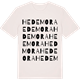 Vintage White t-shirt med Hedemora ordlek t-shirt