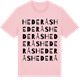 Pink Cotton t-shirt med Hederås ordlek t-shirt