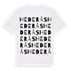 White t-shirt med Hederås ordlek t-shirt