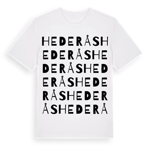Hederås ordlek t-shirt – ekologisk bomull t-shirt från Pinshirt