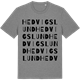 Mid Heather Gray t-shirt med Hedvigslund ordlek t-shirt