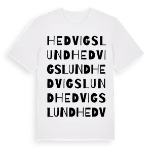 Hedvigslund ordlek t-shirt – ekologisk bomull t-shirt från Pinshirt