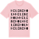 Pink Cotton t-shirt med Heleneholm ordlek t-shirt