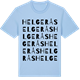 Blue Soul t-shirt med Helgerås ordlek t-shirt