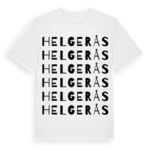 Helgerås ordlek t-shirt – ekologisk bomull t-shirt från Pinshirt