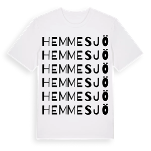 Hemmesjö ordlek t-shirt – ekologisk bomull t-shirt från Pinshirt