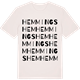 Vintage White t-shirt med Hemmingshem ordlek t-shirt