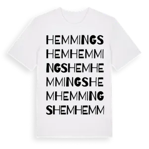Hemmingshem ordlek t-shirt – ekologisk bomull t-shirt från Pinshirt