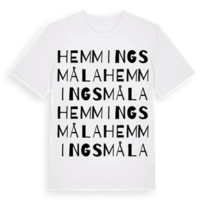 Hemmingsmåla ordlek t-shirt – ekologisk bomull t-shirt från Pinshirt