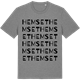 Mid Heather Gray t-shirt med Hemset ordlek t-shirt