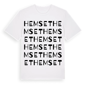 Hemset ordlek t-shirt – ekologisk bomull t-shirt från Pinshirt