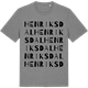 Mid Heather Gray t-shirt med Henriksdal ordlek t-shirt