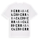 White t-shirt med Herrabacken ordlek t-shirt