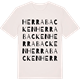 Vintage White t-shirt med Herrabacken ordlek t-shirt