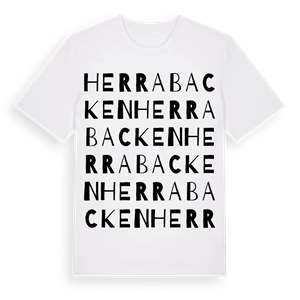 Herrabacken ordlek t-shirt – ekologisk bomull t-shirt från Pinshirt