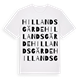 Hillandsgärde ordlek t-shirt