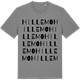 Mid Heather Gray t-shirt med Hillemo ordlek t-shirt