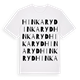 White t-shirt med Hinkaryd ordlek t-shirt