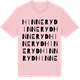 Pink Cotton t-shirt med Hinneryd ordlek t-shirt