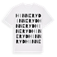 White t-shirt med Hinneryd ordlek t-shirt