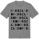Mid Heather Gray t-shirt med Hinsekind ordlek t-shirt