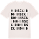 Vintage White t-shirt med Hinsekind ordlek t-shirt