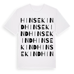 Hinsekind ordlek t-shirt – ekologisk bomull t-shirt från Pinshirt