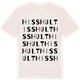 Vintage White t-shirt med Hisshult ordlek t-shirt