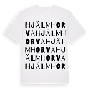 Hjälmhorva ordlek t-shirt – ekologisk bomull t-shirt från Pinshirt