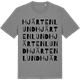 Mid Heather Gray t-shirt med Hjärtenlund ordlek t-shirt