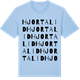 Blue Soul t-shirt med Hjortalid ordlek t-shirt