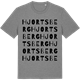 Mid Heather Gray t-shirt med Hjortsberg ordlek t-shirt