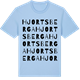 Blue Soul t-shirt med Hjortsberga ordlek t-shirt