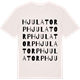 Vintage White t-shirt med Hjulatorp ordlek t-shirt