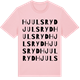 Pink Cotton t-shirt med Hjulsryd ordlek t-shirt