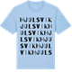 Blue Soul t-shirt med Hjulsvik ordlek t-shirt