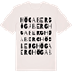 Vintage White t-shirt med Högaberg ordlek t-shirt