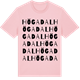 Pink Cotton t-shirt med Högadal ordlek t-shirt